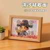 "Destined to Be Rich" 8-inch flowing sand diamond painting ambient desktop decoration art and cultural creative gift details Picture